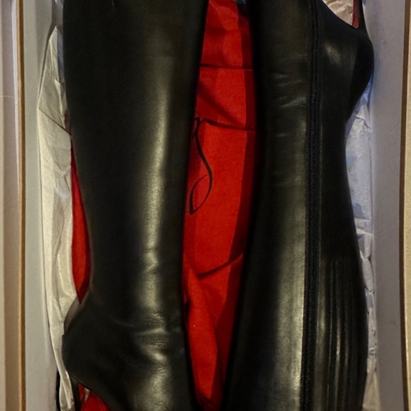 Christian Louboutin Fifi Botta 100 King Calf Boots - Picture 11 of 12